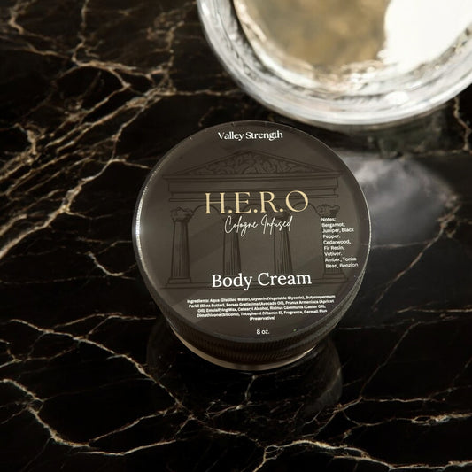 H.E.R.O Body Cream inspired by Burberry Hero edp